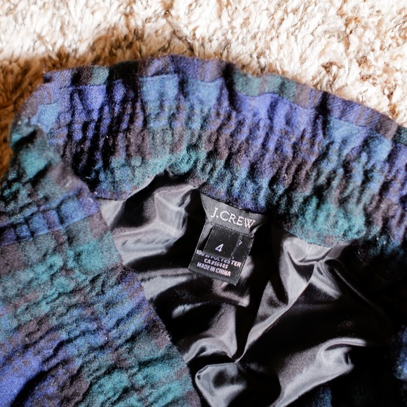 J. Crew Wool Felt Mini Skirt Scottish Plaid - Picture 5 of 7